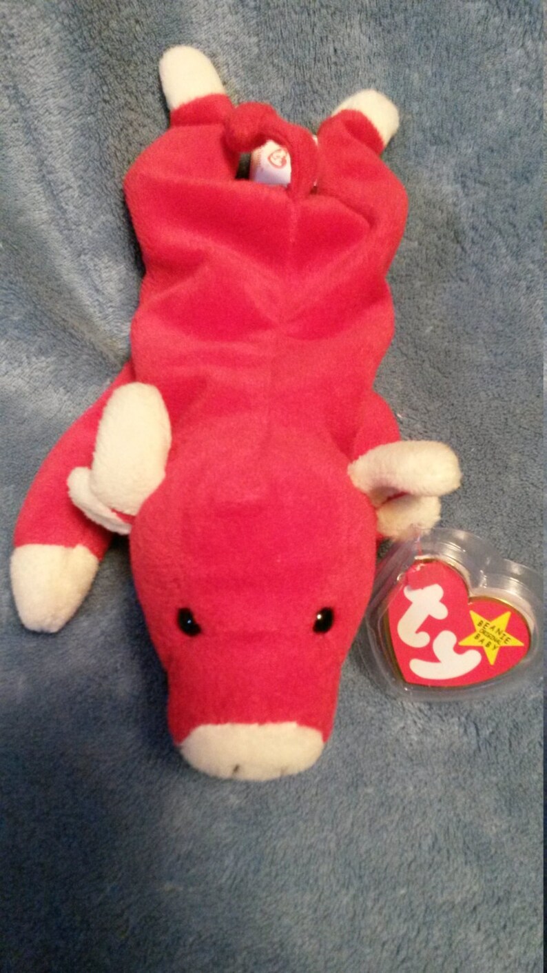 TY Snort Beanie Baby 1995 made with PVC pellets Etsy