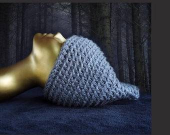 Chunky Knit Pixie Hat: Wool Blend Elf Costume