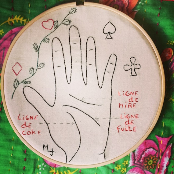 broderie dans tambour cabinet de curiosit\u00e9 th\u00e8me cartomancie