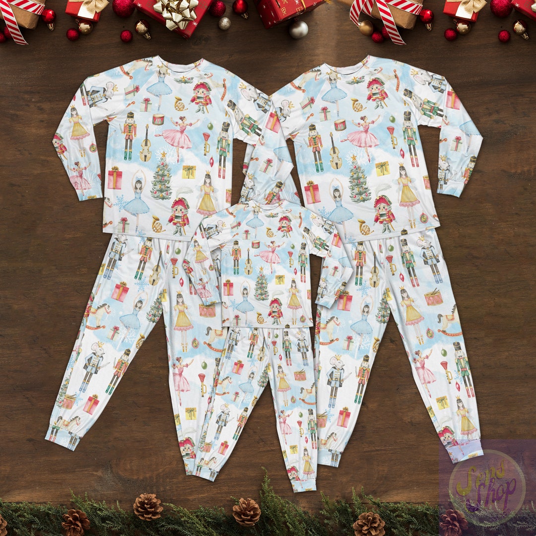 Christmas Nutcracker Dream Ballet Pajama Set, Nutcracker Pajamas