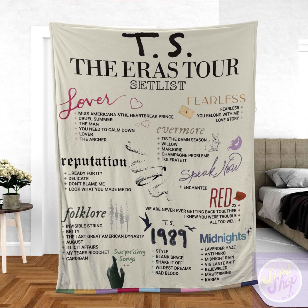 Taylor ERAS Tour Swift Blanket, Swiftie Blanket, Eras Tour Blanket