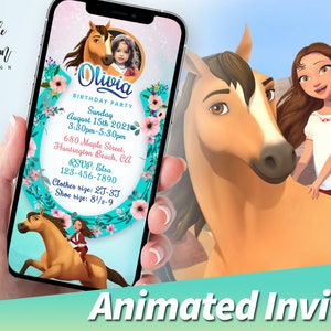 Birthday Party Invitation Animated Invite Birthday Invitation Video Digital Birthday Invite