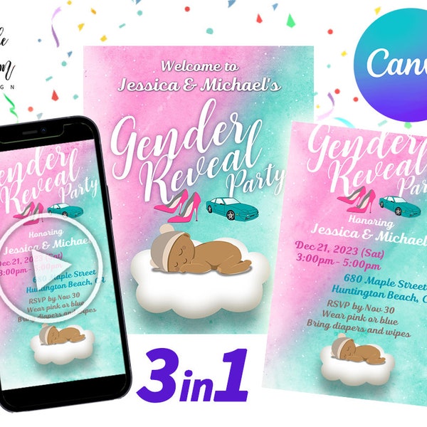 Wheels And Heels Gender Reveal Invitation Etsy wheels-and-heels-gender-reveal-invitation-etsy