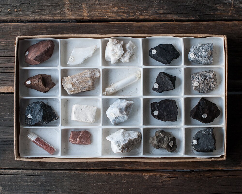 Vintage Rocks and Minerals Collection 20 Specimens Rock and Etsy
