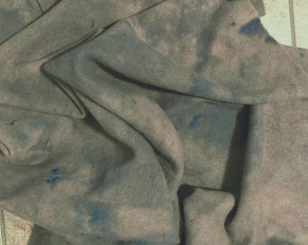 STONEWARE  1/4 fat quarter hand dyed wool fabric