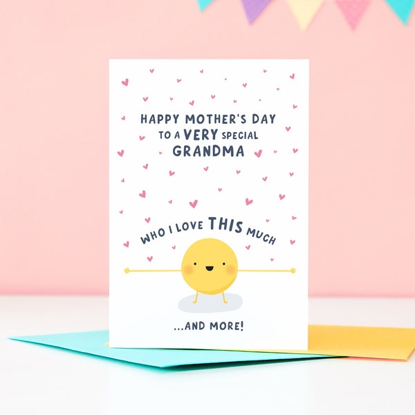 Special Grandma Mother's Day Card - Love You This Much