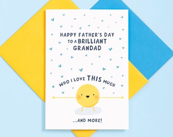 Brilliant Grandad Father's Day Card / Father's Day Card for Grandad / Personalised Father's Day Card Grandad / Love You Grandad