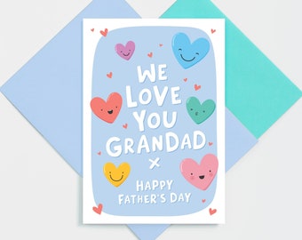 Grandad We Love You Father's Day Card  / Grandpa Father's Day Card from the Grandchildren / Granda / Grandpops