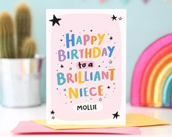 Brilliant Niece Birthday Card / Birthday Card for Niece Niece / Personalised Birthday Card Niece / Brilliant Niece Birthday Card