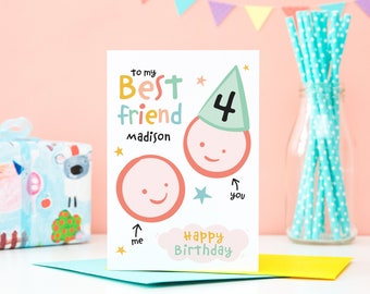 Best Friend Birthday Card / Best Buddy Birthday Card / Best Friend Card / Birthday Card for Best Friend