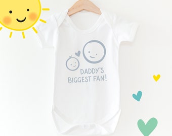 Daddy's Biggest Fan Fathers Day Babygrow / Fathers Day Onesie / 1st Fathers Day / Babygrow / Fathers Day Gift / Daddy Gift / Baby gift