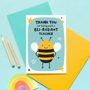 Personalised Teacher Card / Thank You Teacher / Personalised Teacher Thank You Card / Thank You Teacher Card / Teacher Card Nursery NO