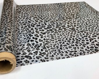 Metallic  Foil - Wild Leopard Spots - Small Silver - Transfer Sheet Roll