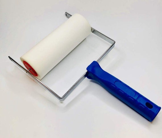 Serenity Damask Pattern Stamping Paint Roller 7 Decorative Art