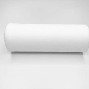 May include: A white foam roller for exercise and stretching.