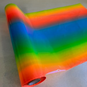 Metallic  Foil - Neon Rainbow - Transfer Sheet Roll