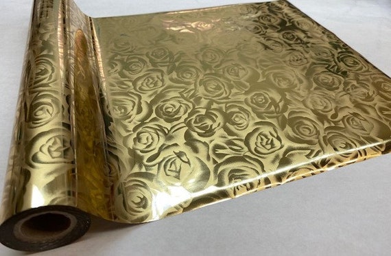 Metallic Foil Ramsey Rose Gold Transfer Sheet Roll 