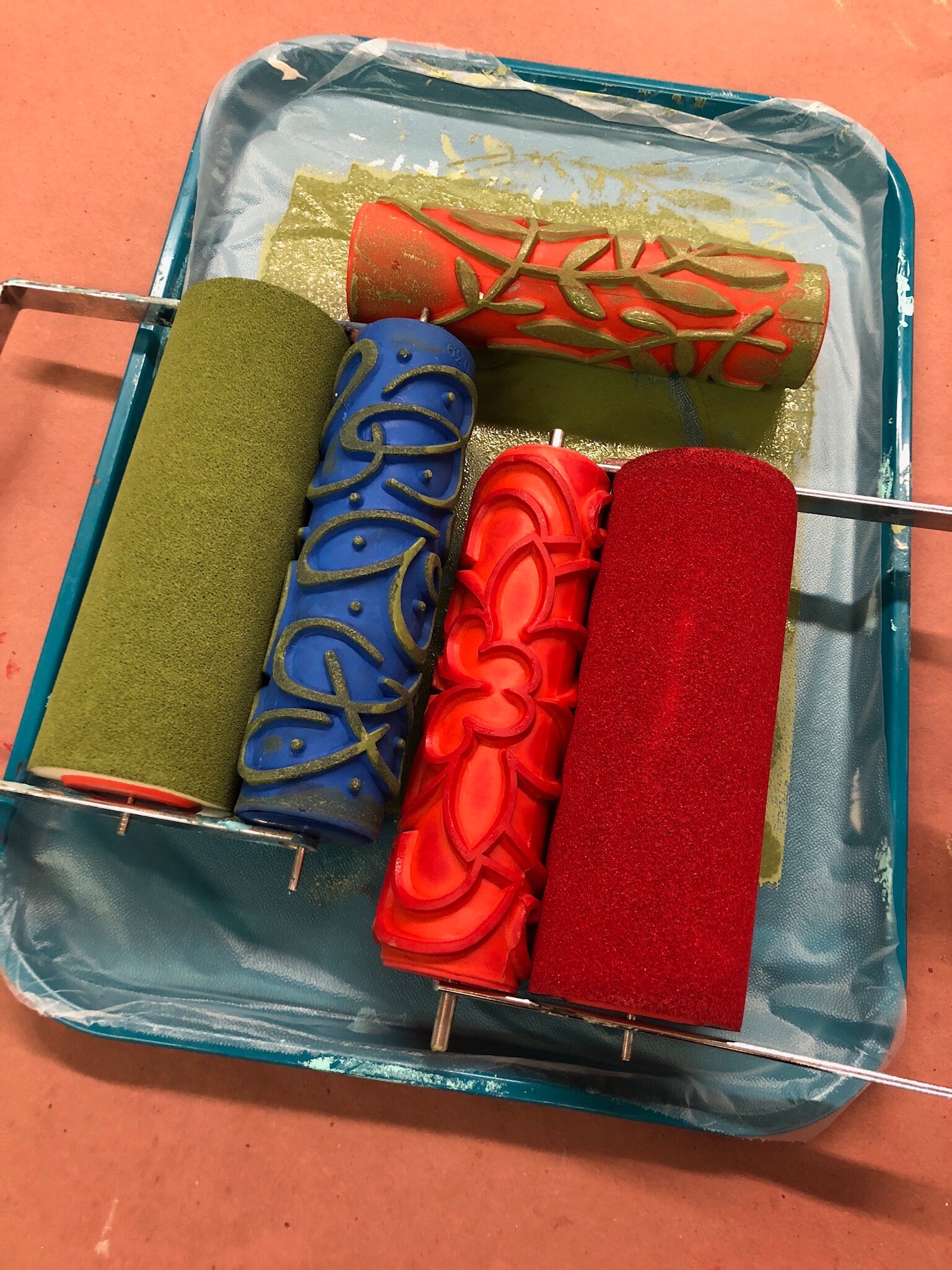 Patterned Paint Roller Applicator Handle for 7 Etsy