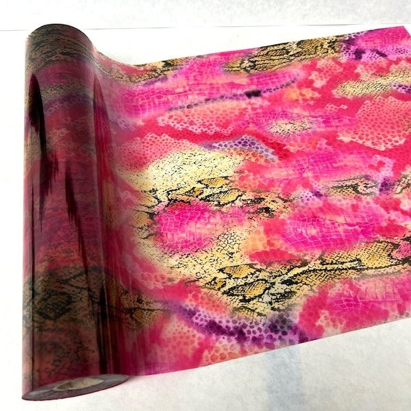 Metallic  Foil - Raven Snake Pink - Transfer Sheet Roll