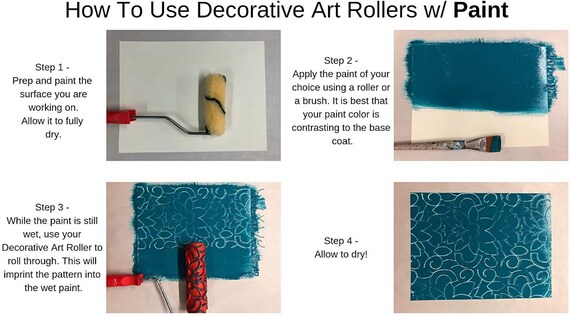 Simplicity Pattern Decorative Patterned Paint Roller Etsy Canada