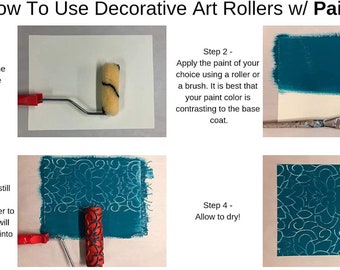 Wood Grain Pattern 7 Decorative Art Paint Roller Etsy UK