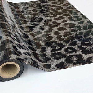 Metallic  Foil - Cheetah Silver - Transfer Sheet Roll