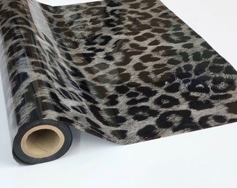 Metallic  Foil - Cheetah Silver - Transfer Sheet Roll