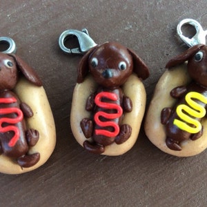 Hot Dog Charms