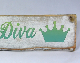 Enseigne En Bois Vintage « Toodaloo » – Style Rustique Shabby Chic, Faite Main, 43 X 9 X 2 Cm