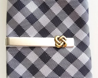I Luv LTD Tie Clip Slide Hallmarked Sterling Silver Slim Style Celtic Weave I Luv LTD Tie Clip Slide Hallmarked Sterling Silver Slim Style Celtic Weave