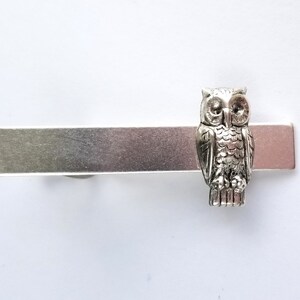 owl tie clip
