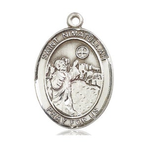 Saint Nimatullah Silver Pendant With Chain