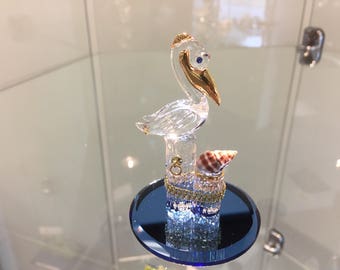 Pelican Glass Figurine