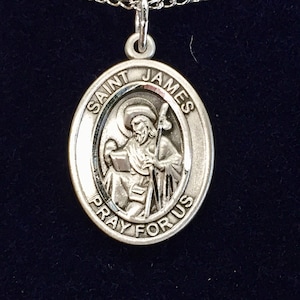 Saint James The Greater Silver Pendant With Chain