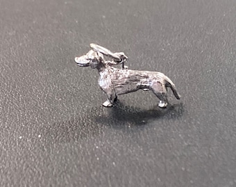 Dachshund Silver Charm