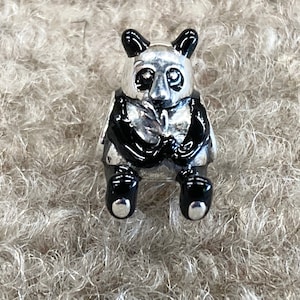 Silver Panda Bead