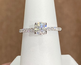 White Gold Diamond Engagement Ring