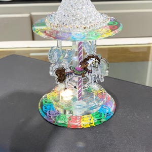 Carousel Glass Figurine