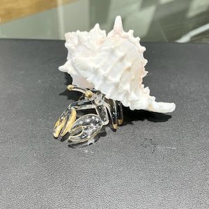 Hermit Crab Glass Figurine