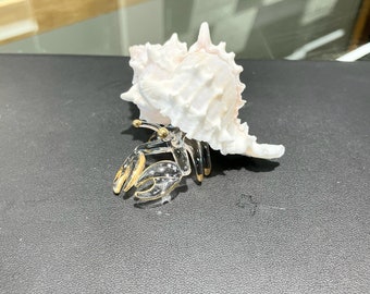 Hermit Crab Glass Figurine