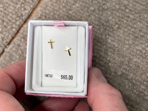 Children's 2024 cross earrings