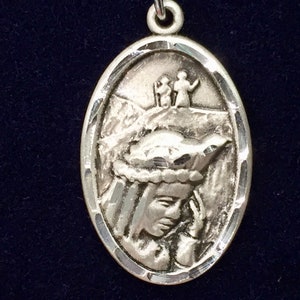 Our Lady Of LaSalette Silver Pendant With Chain