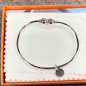 Cape Cod Double Bead Silver Bracelet