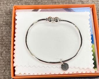 Cape Cod Double Bead Silver Bracelet