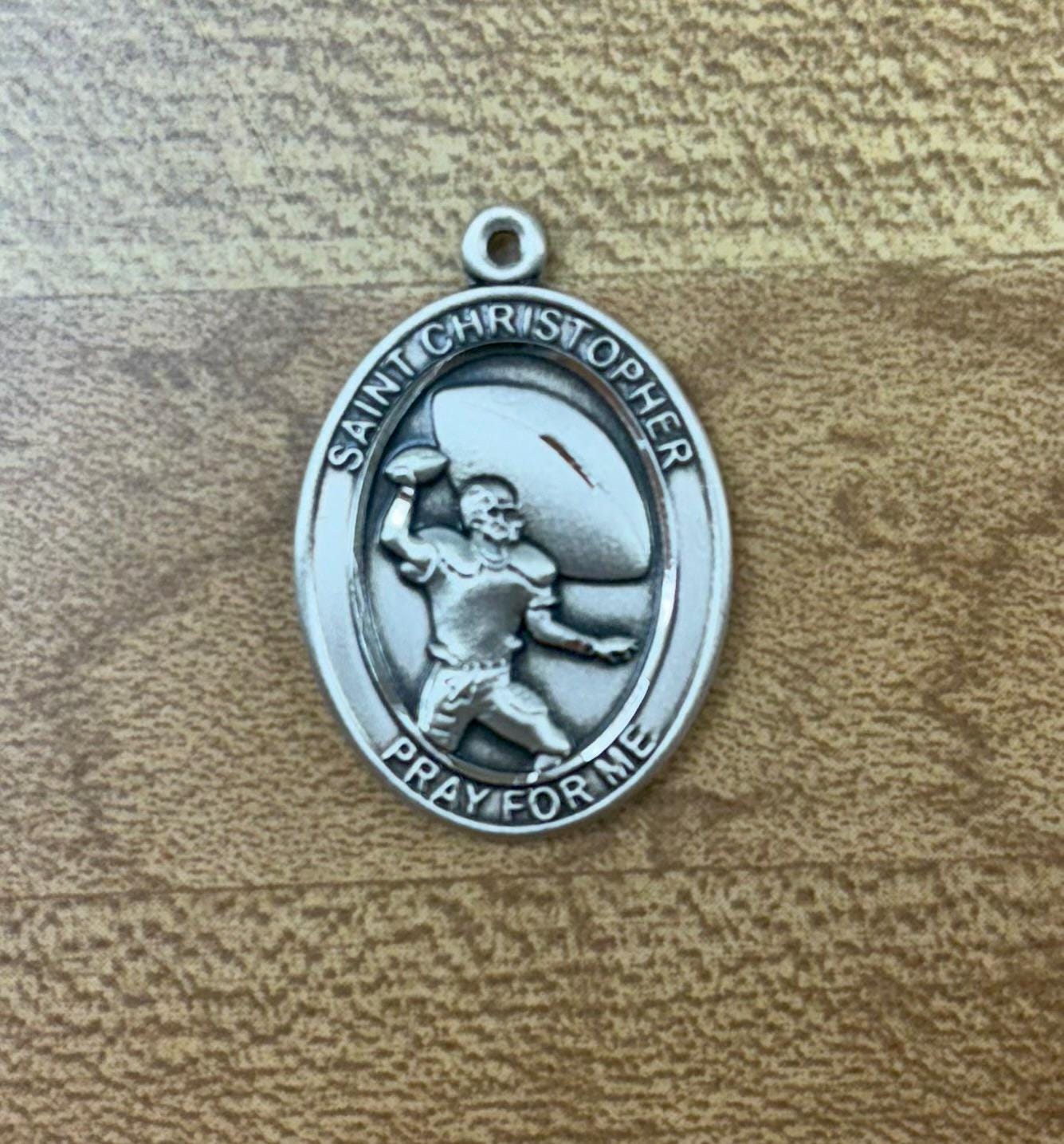 athlete medal st christopher baseball medal