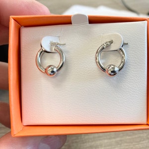 Silver Cape Cod Hoop  Earrings