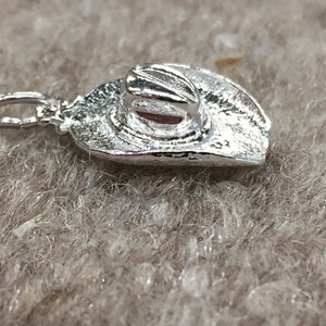 Silver Cowboy Hat Charm