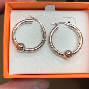 Cape Cod Silver Hoop Earrings