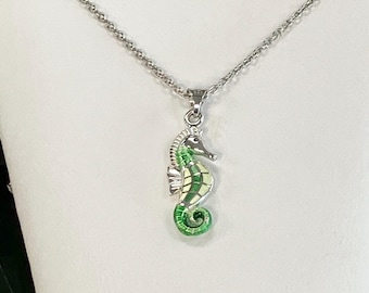 Silver Seahorse Adjustable Necklace