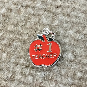 Teachers Apple Silver Charm